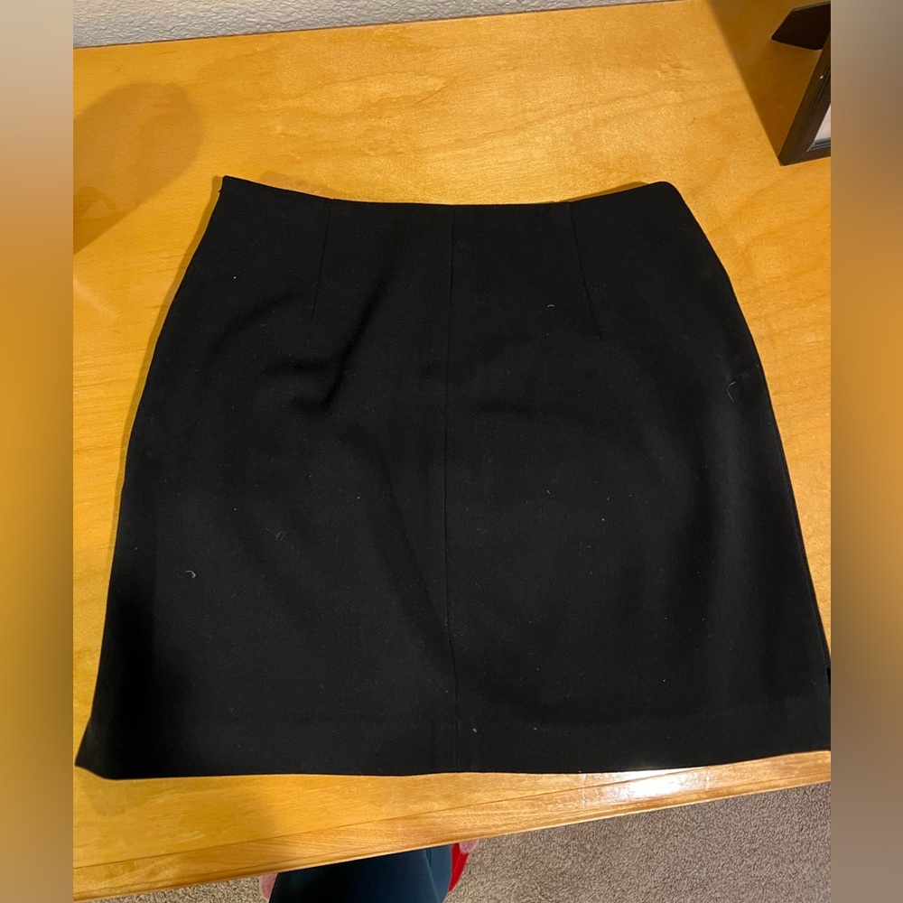 Black mini skirt